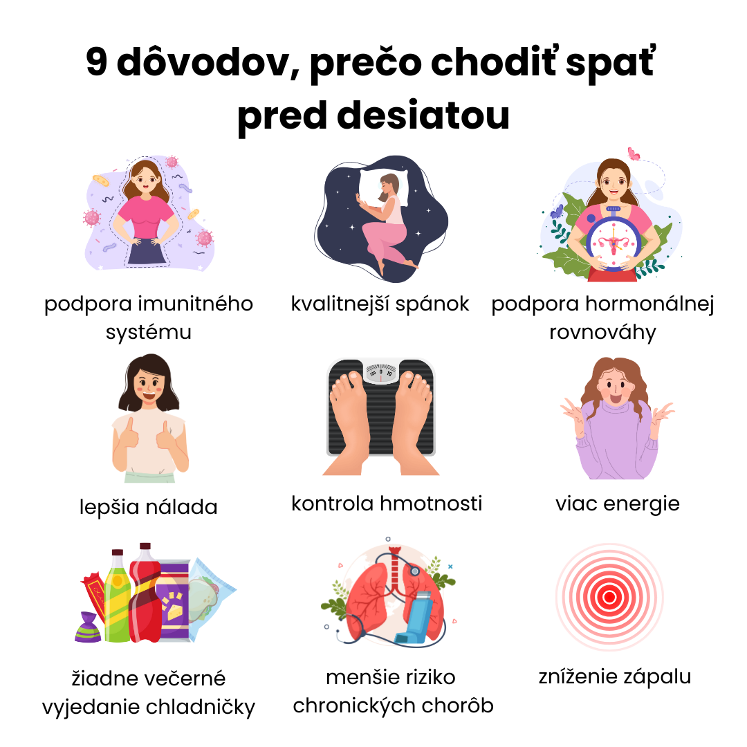 9 důvodů, proč chodit spát před desátou